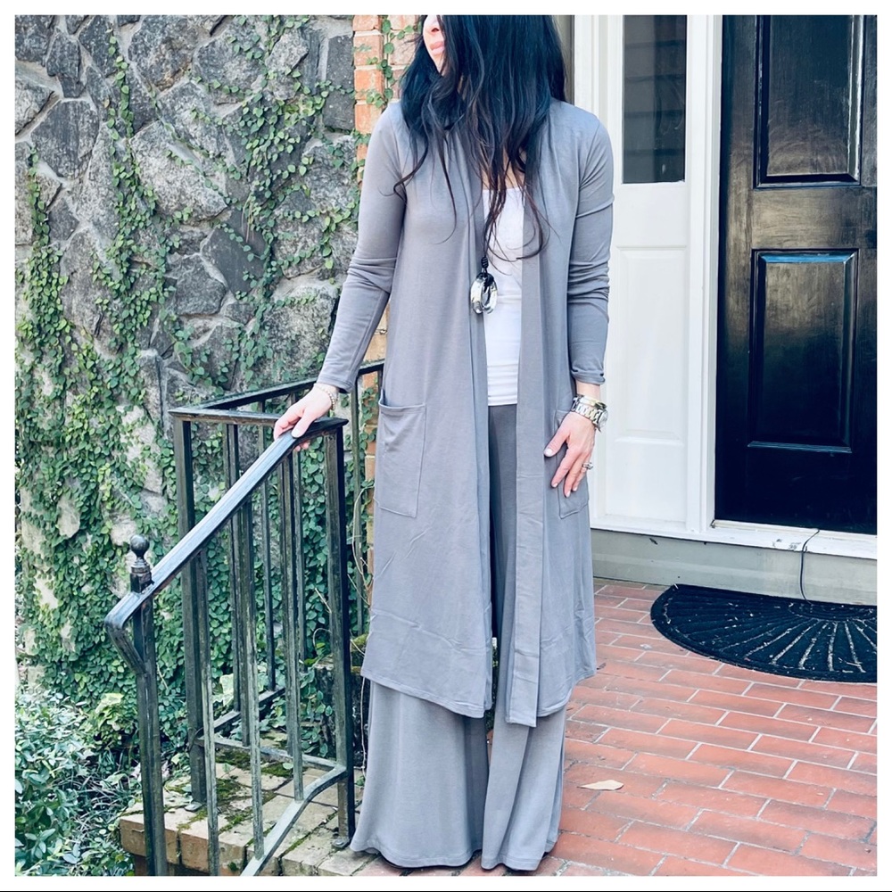 #09 one Fabulous open longline slouchy pockets cardigan - Picture 4 of 7